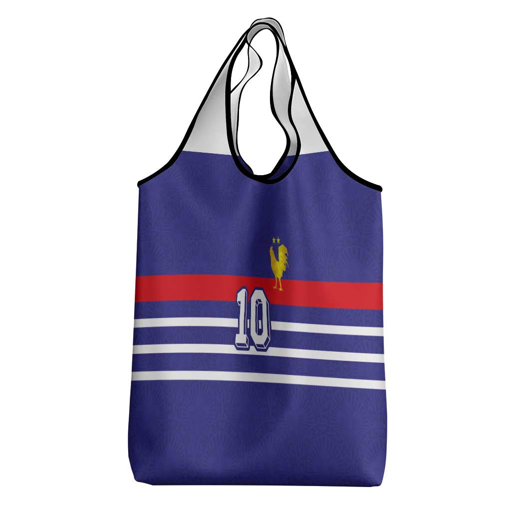 Custom French Football Grocery Bag France 98 Retro Style