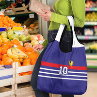 Custom French Football Grocery Bag France 98 Retro Style