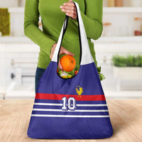 Custom French Football Grocery Bag France 98 Retro Style