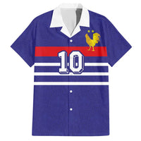 Custom French Football Hawaiian Shirt France 98 Retro Style