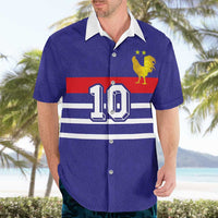 Custom French Football Hawaiian Shirt France 98 Retro Style