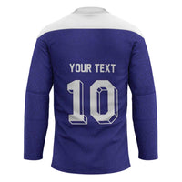 Custom French Football Hockey Jersey France 98 Retro Style