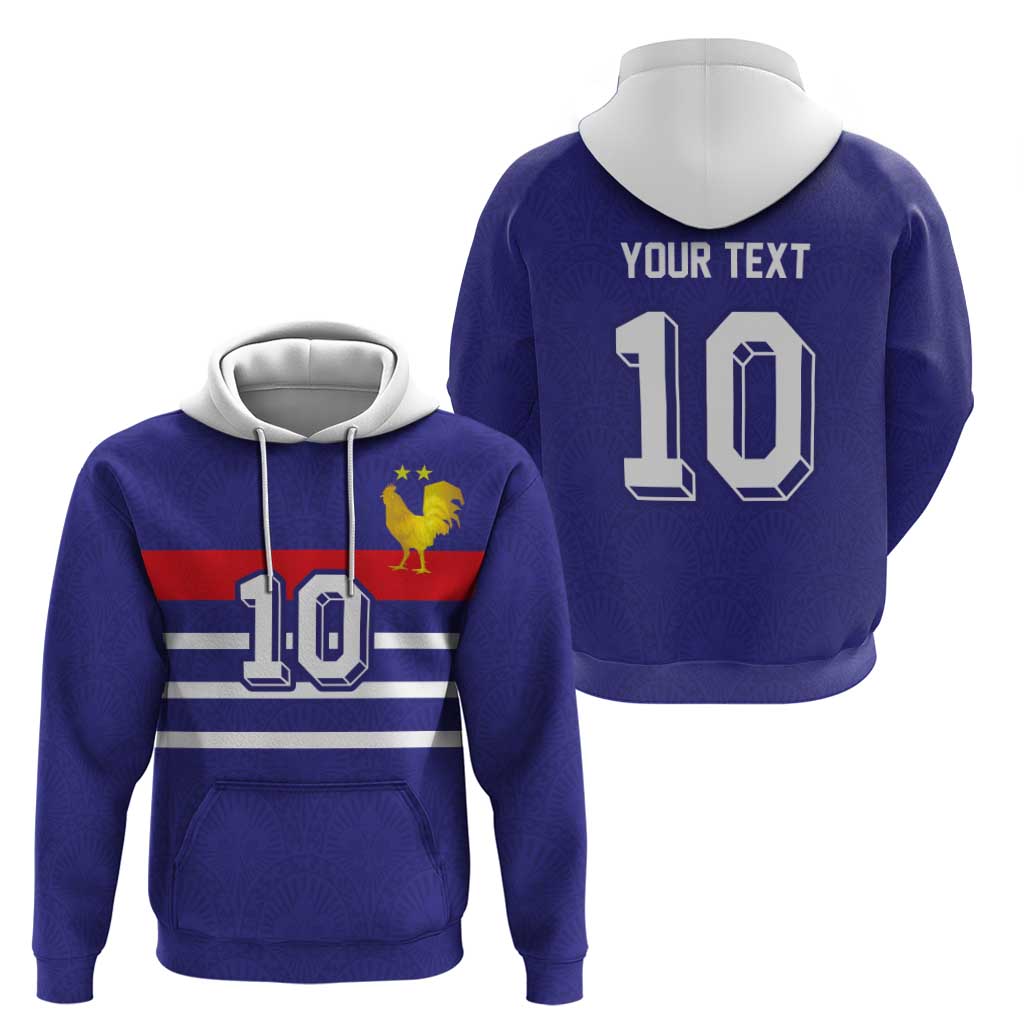 Custom French Football Hoodie France 98 Retro Style