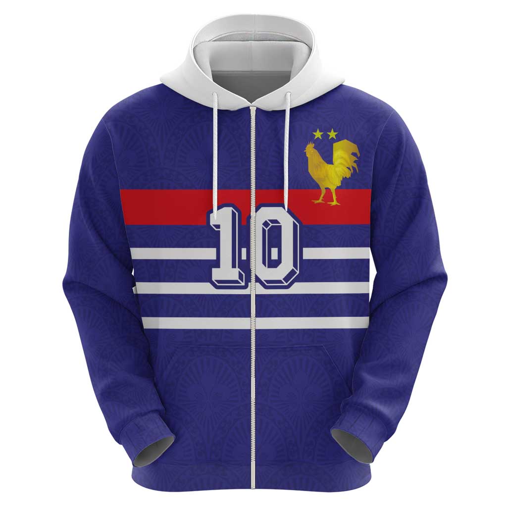 Custom French Football Hoodie France 98 Retro Style