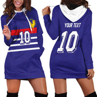 Custom French Football Hoodie Dress France 98 Retro Style