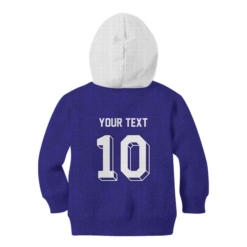 Custom French Football Kid Hoodie France 98 Retro Style