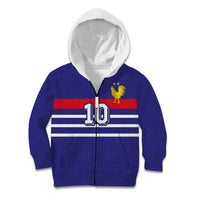 Custom French Football Kid Hoodie France 98 Retro Style