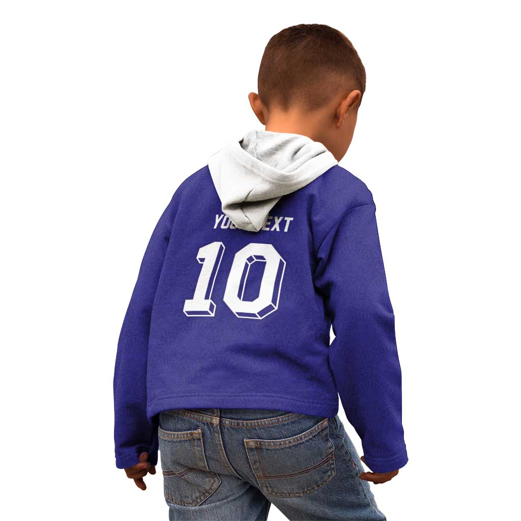 Custom French Football Kid Hoodie France 98 Retro Style