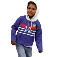 Custom French Football Kid Hoodie France 98 Retro Style