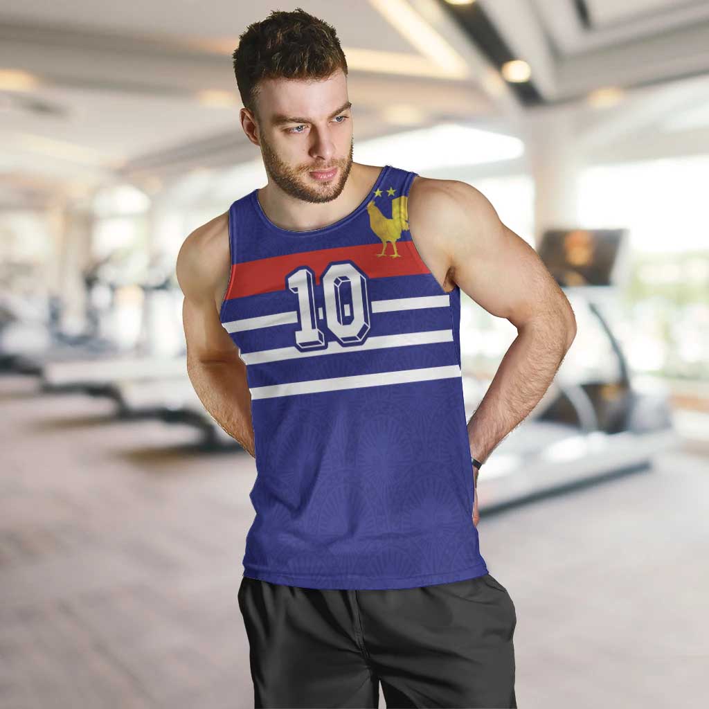Custom French Football Men Tank Top France 98 Retro Style