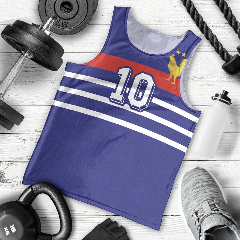 Custom French Football Men Tank Top France 98 Retro Style