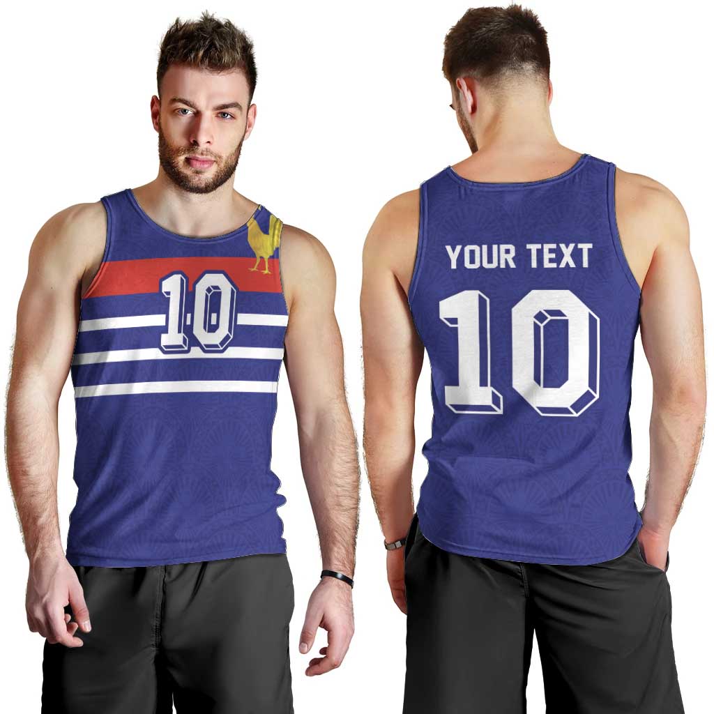 Custom French Football Men Tank Top France 98 Retro Style
