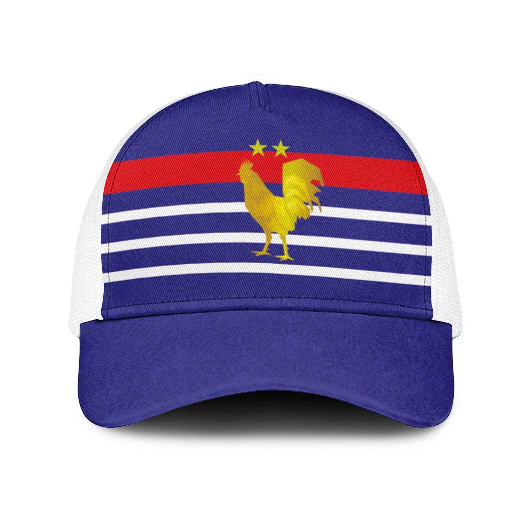 French Football Mesh Trucker Cap France 98 Retro Style