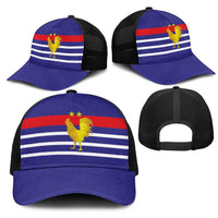 French Football Mesh Trucker Cap France 98 Retro Style