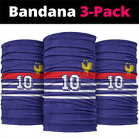 Custom French Football Neck Gaiter France 98 Retro Style