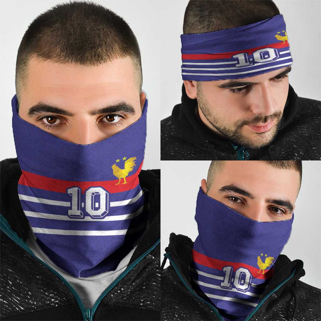 Custom French Football Neck Gaiter France 98 Retro Style
