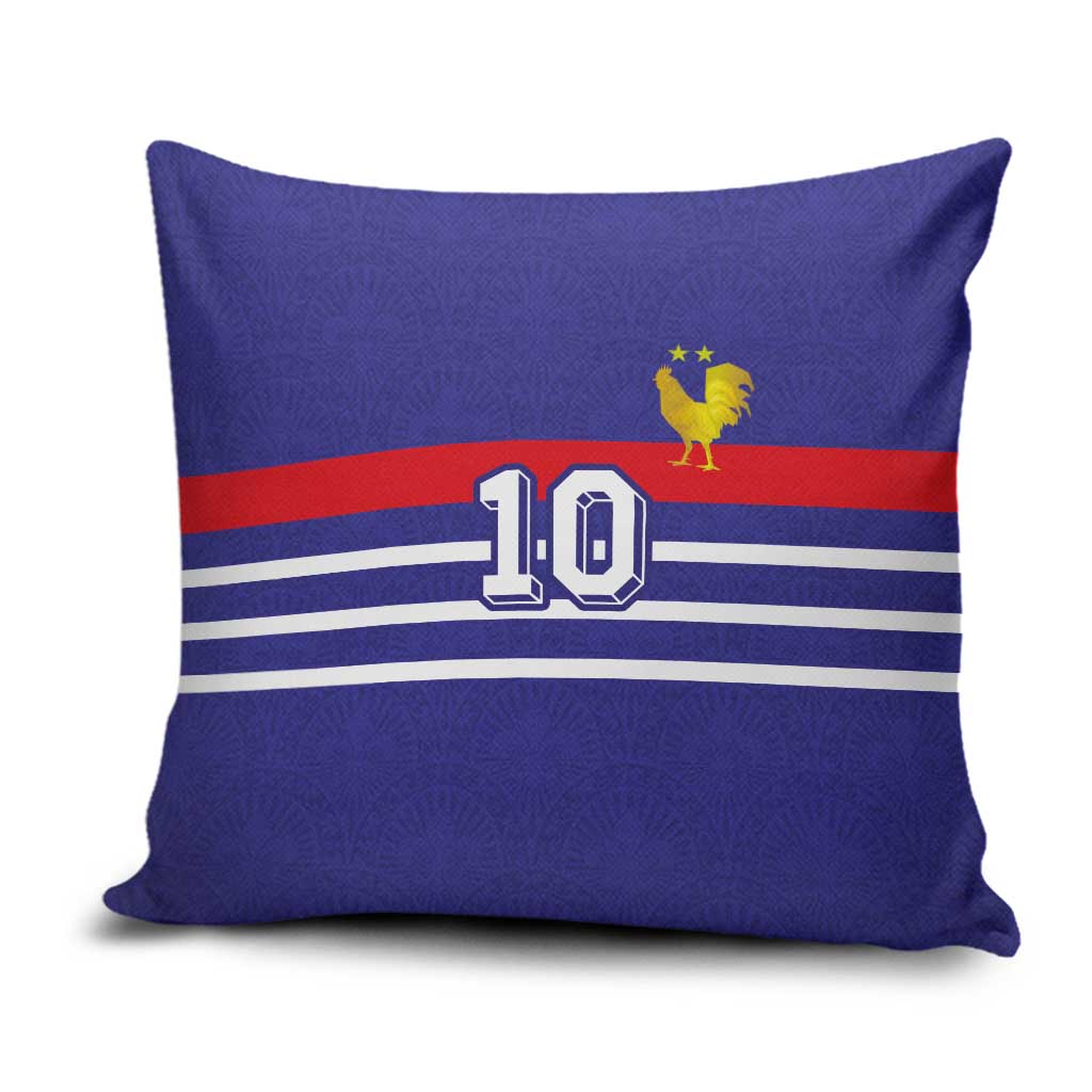 Custom French Football Pillow Cover France 98 Retro Style