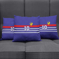 Custom French Football Pillow Cover France 98 Retro Style