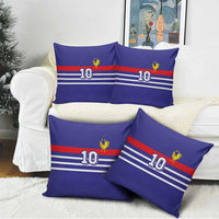 Custom French Football Pillow Cover France 98 Retro Style