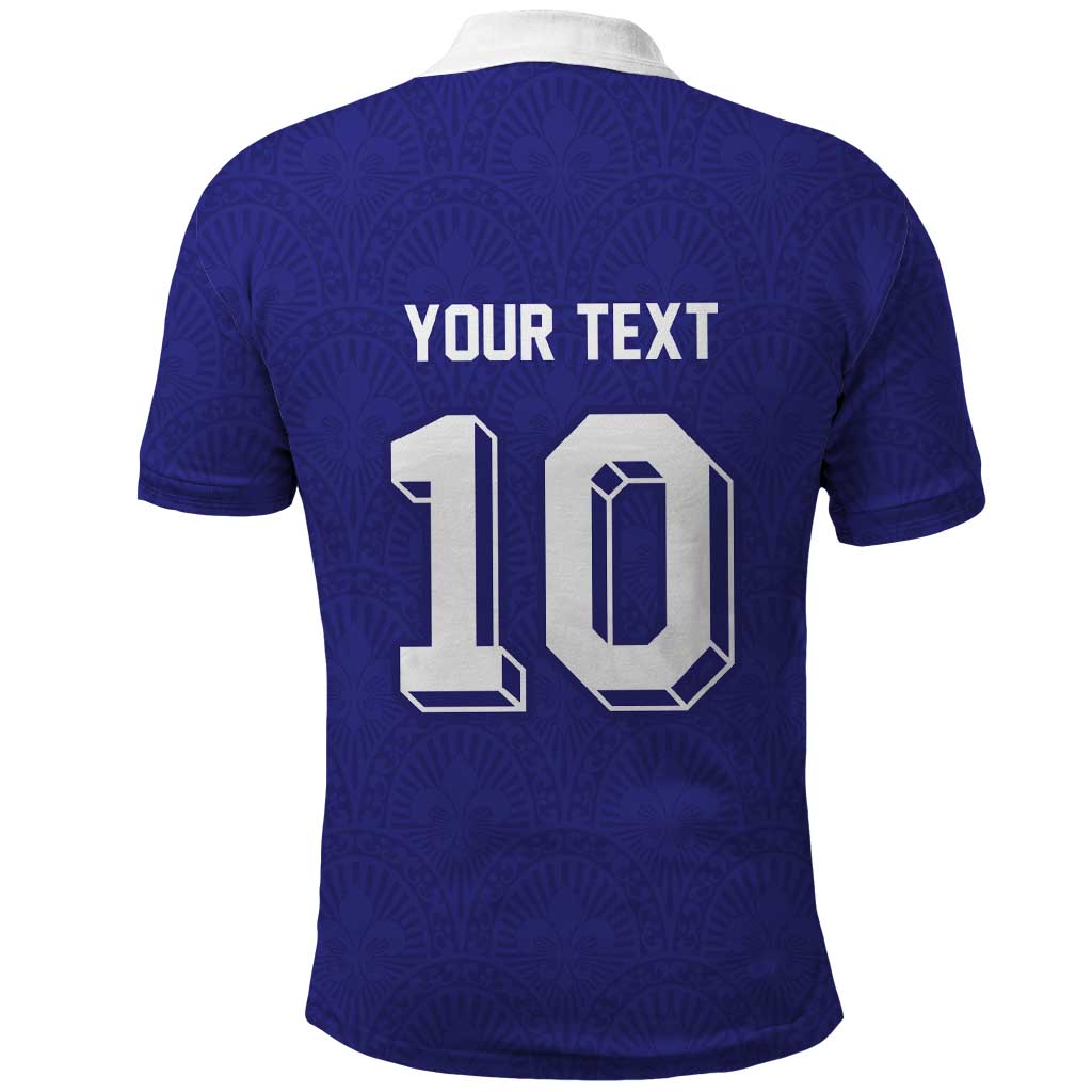 Custom French Football Polo Shirt France 98 Retro Style