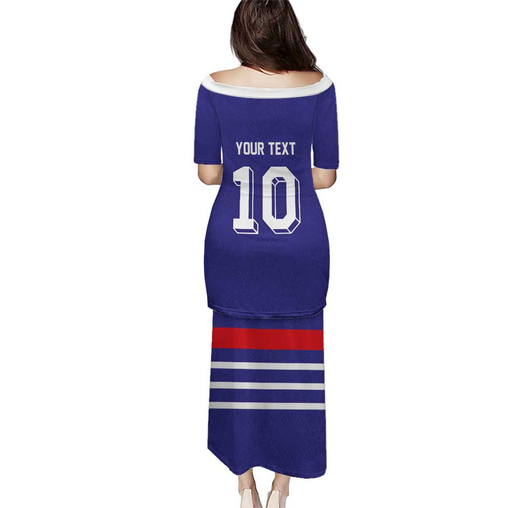 Custom French Football Puletasi France 98 Retro Style