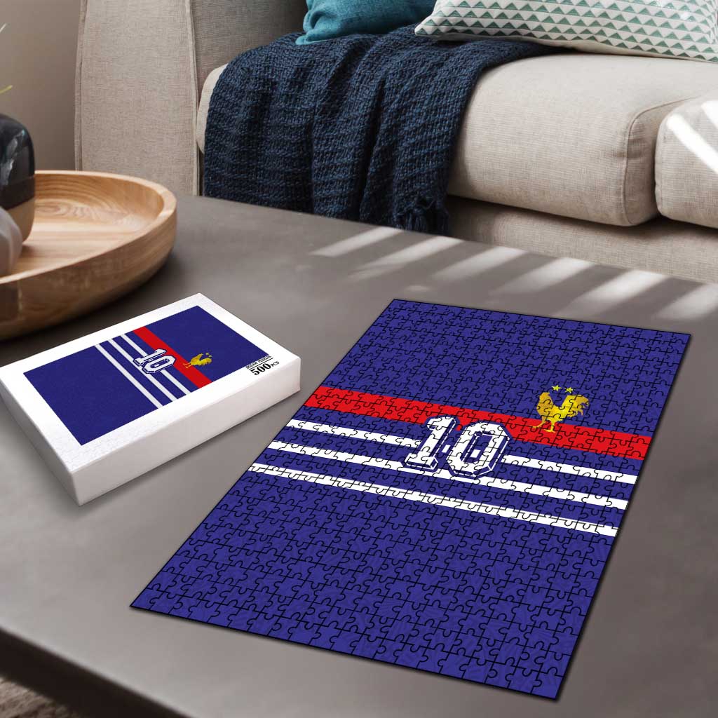 Custom French Football Puzzle France 98 Retro Style