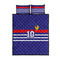 Custom French Football Quilt Bed Set France 98 Retro Style