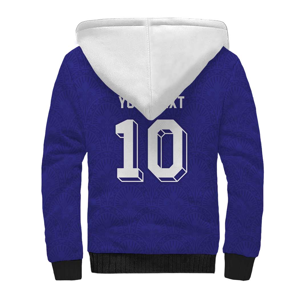 Custom French Football Sherpa Hoodie France 98 Retro Style
