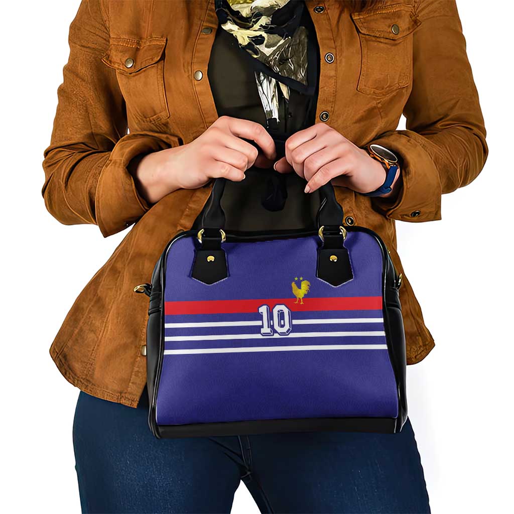 Custom French Football Shoulder Handbag France 98 Retro Style