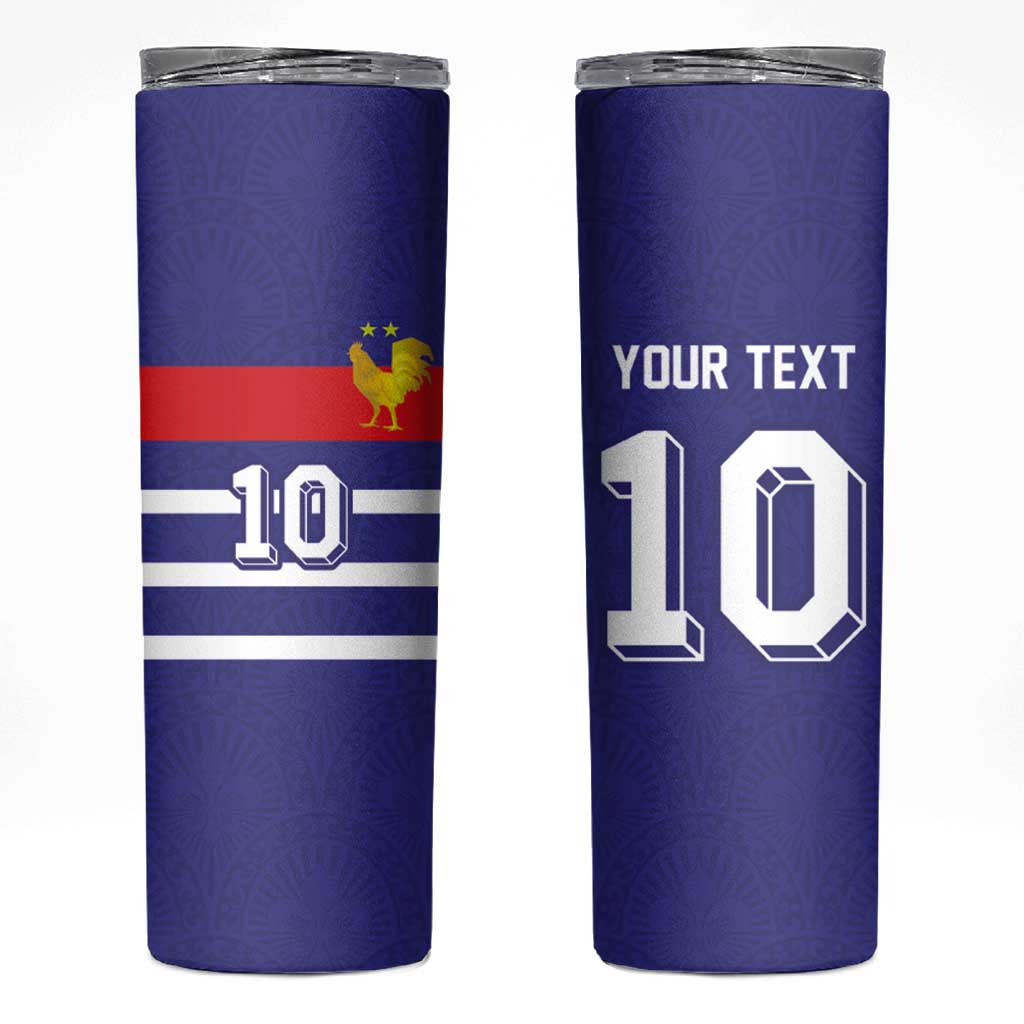 Custom French Football Skinny Tumbler France 98 Retro Style