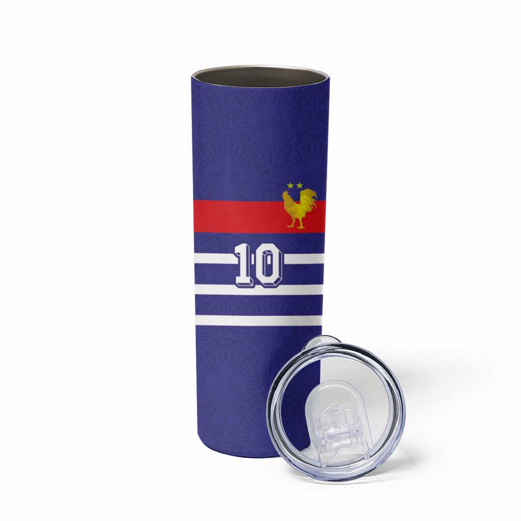 Custom French Football Skinny Tumbler France 98 Retro Style