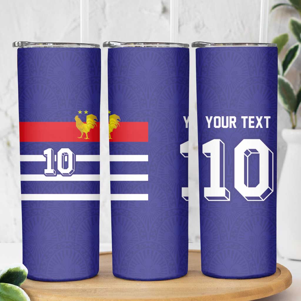 Custom French Football Skinny Tumbler France 98 Retro Style