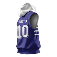 Custom French Football Sleeveless Hoodie France 98 Retro Style