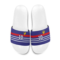 Custom French Football Slide Sandals France 98 Retro Style