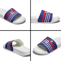 Custom French Football Slide Sandals France 98 Retro Style