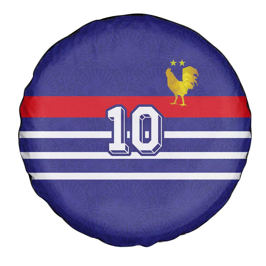 Custom French Football Spare Tire Cover France 98 Retro Style