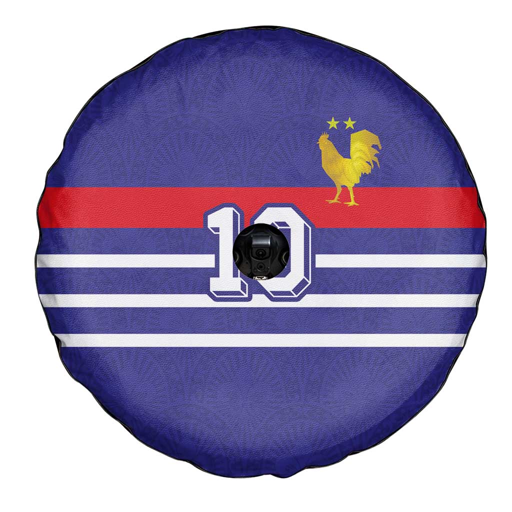 Custom French Football Spare Tire Cover France 98 Retro Style