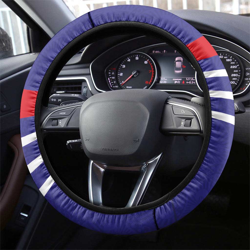 French Football Steering Wheel Cover France 98 Retro Style