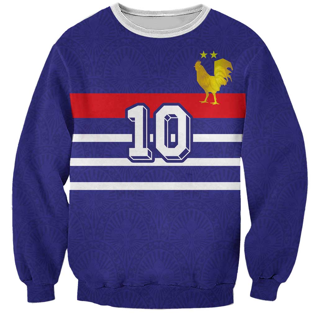 Custom French Football Sweatshirt France 98 Retro Style