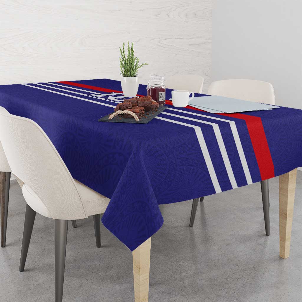 Custom French Football Tablecloth France 98 Retro Style