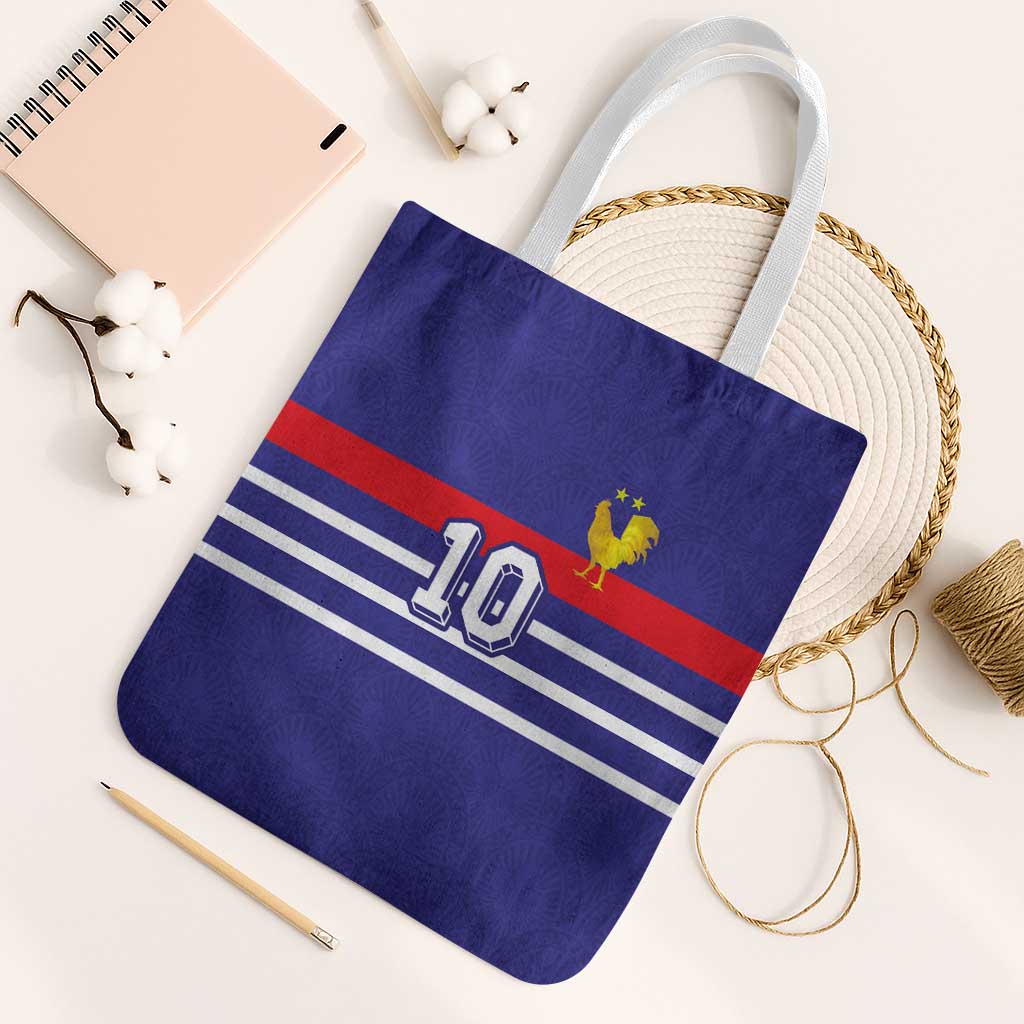Custom French Football Tote Bag France 98 Retro Style