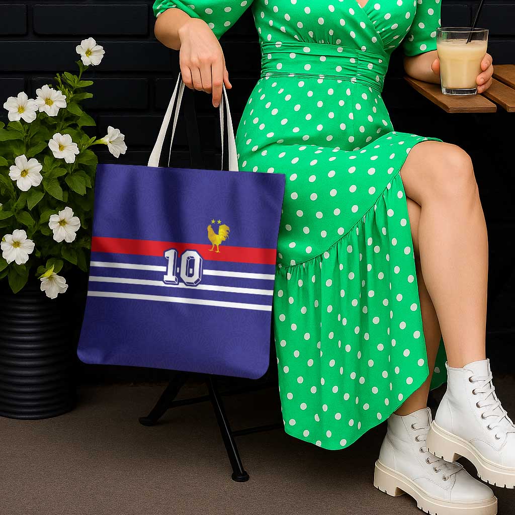 Custom French Football Tote Bag France 98 Retro Style