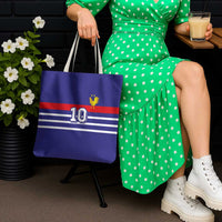 Custom French Football Tote Bag France 98 Retro Style
