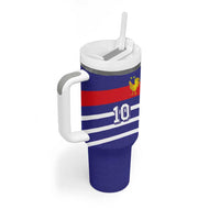 Custom French Football Tumbler With Handle France 98 Retro Style