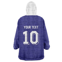 Custom French Football Wearable Blanket Hoodie France 98 Retro Style