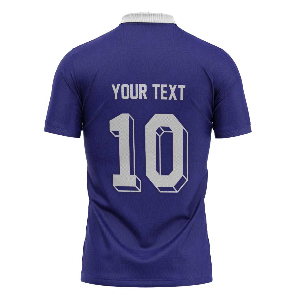 Custom French Football Zipper Polo Shirt France 98 Retro Style