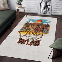 Texas Cultural Heritage Area Rug Cowboy and Desert Howdy Y'All Don'T Mess