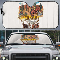 Texas Cultural Heritage Auto Sun Shade Cowboy and Desert Howdy Y'All Don'T Mess