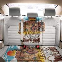 Texas Cultural Heritage Back Car Seat Cover Cowboy and Desert Howdy Y'All Don'T Mess
