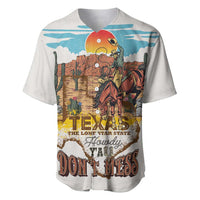 Texas Cultural Heritage Baseball Jersey Cowboy and Desert Howdy Y'All Don'T Mess